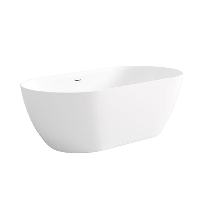 Attica Manolo 1300 Gloss White Bath with Overflow