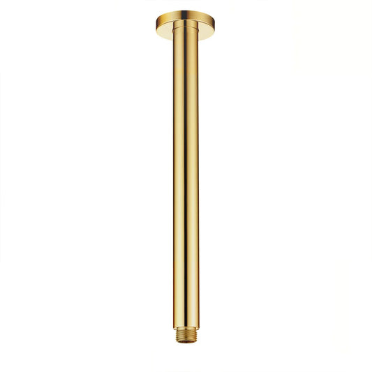 Vetto Ceiling Shower Arm Round 300mm Argent Gold