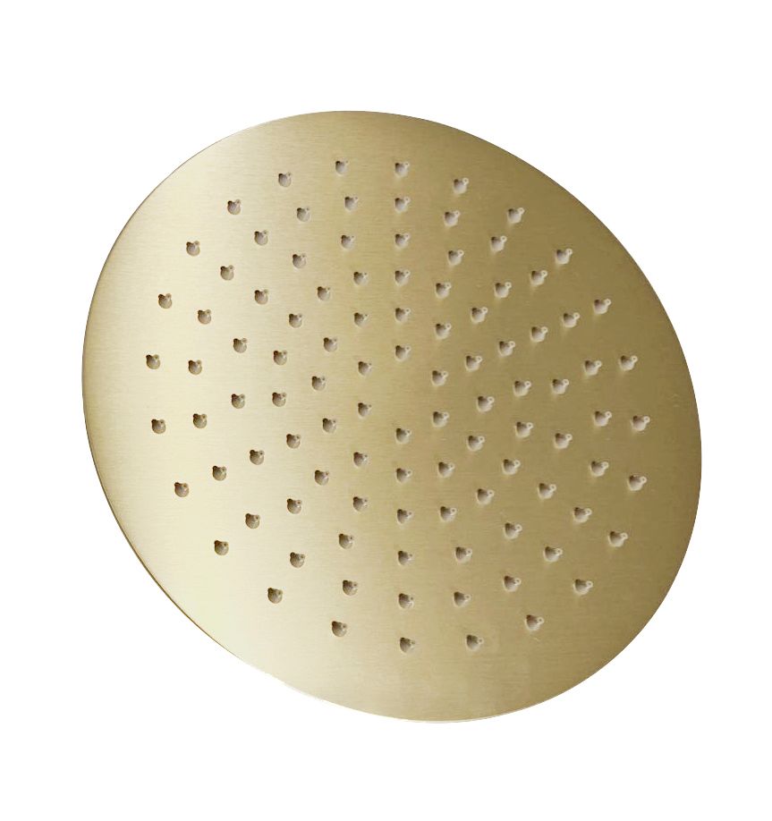 Vetto Shower Head Stainless Steel Round  250mm Argent Gold
