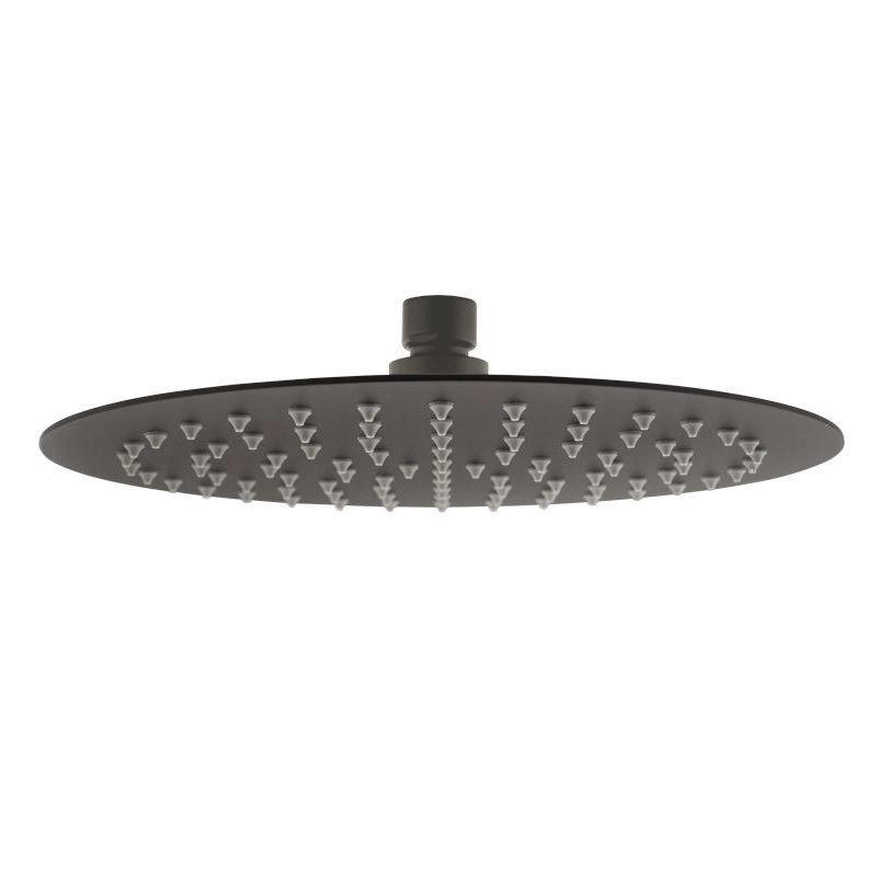 Vetto Shower Head Stainless Steel Round  300mm Gun Metal