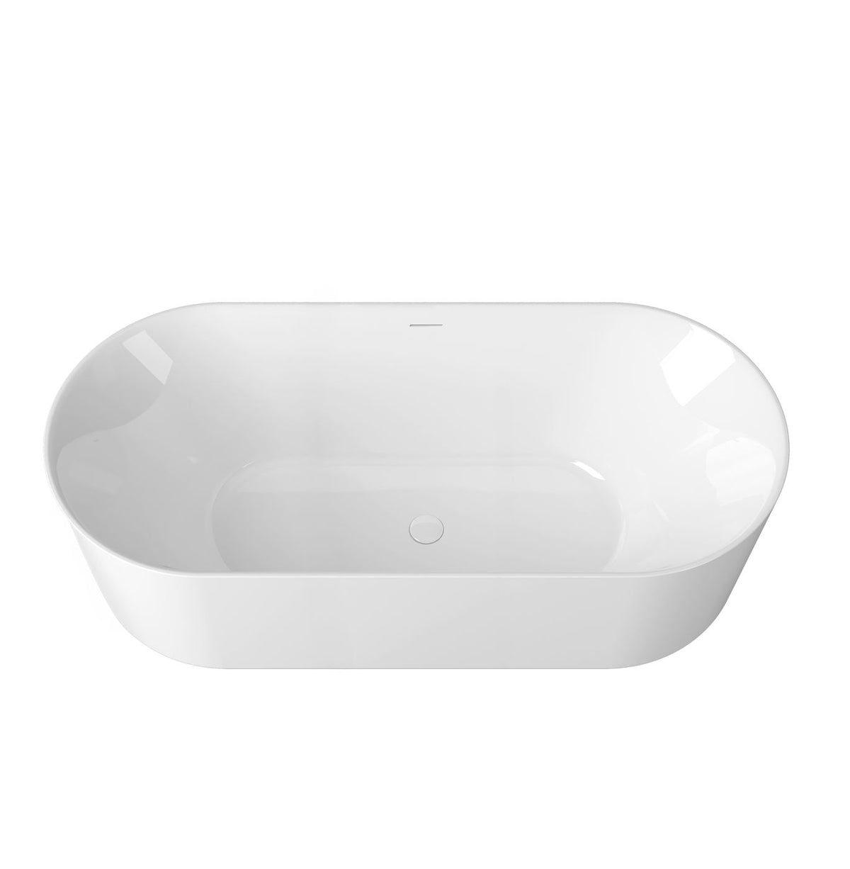 Attica Celine 1700 Gloss White Bath with Overflow