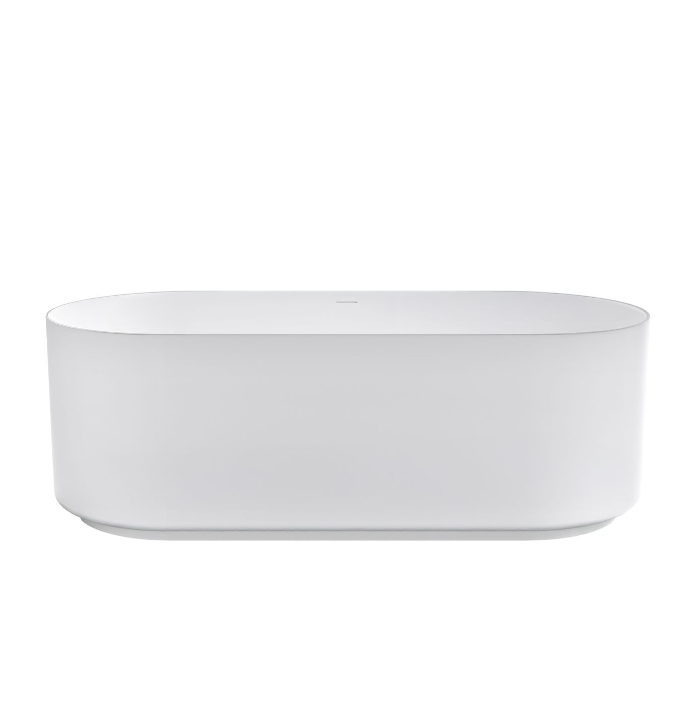Attica Celine 1700 Matte White Bath with Overflow