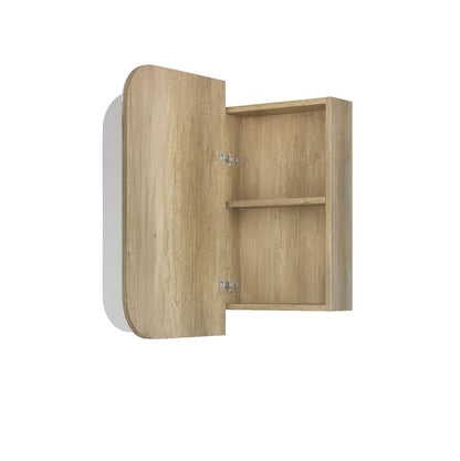 Newport 900x750 Natural Oak Shaving Cabinet