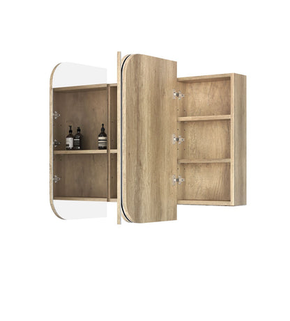 Newport 1200x750 Natural Oak Shaving Cabinet