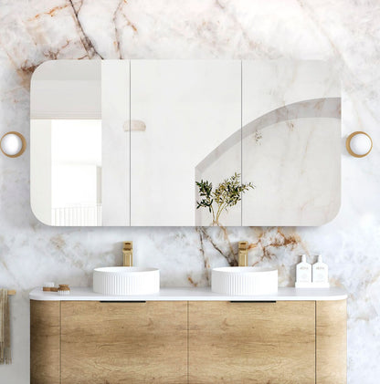 Newport 1500x750 Natural Oak Shaving Cabinet