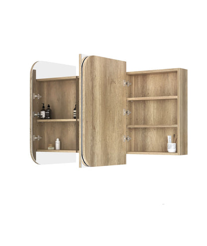 Newport 1500x750 Natural Oak Shaving Cabinet