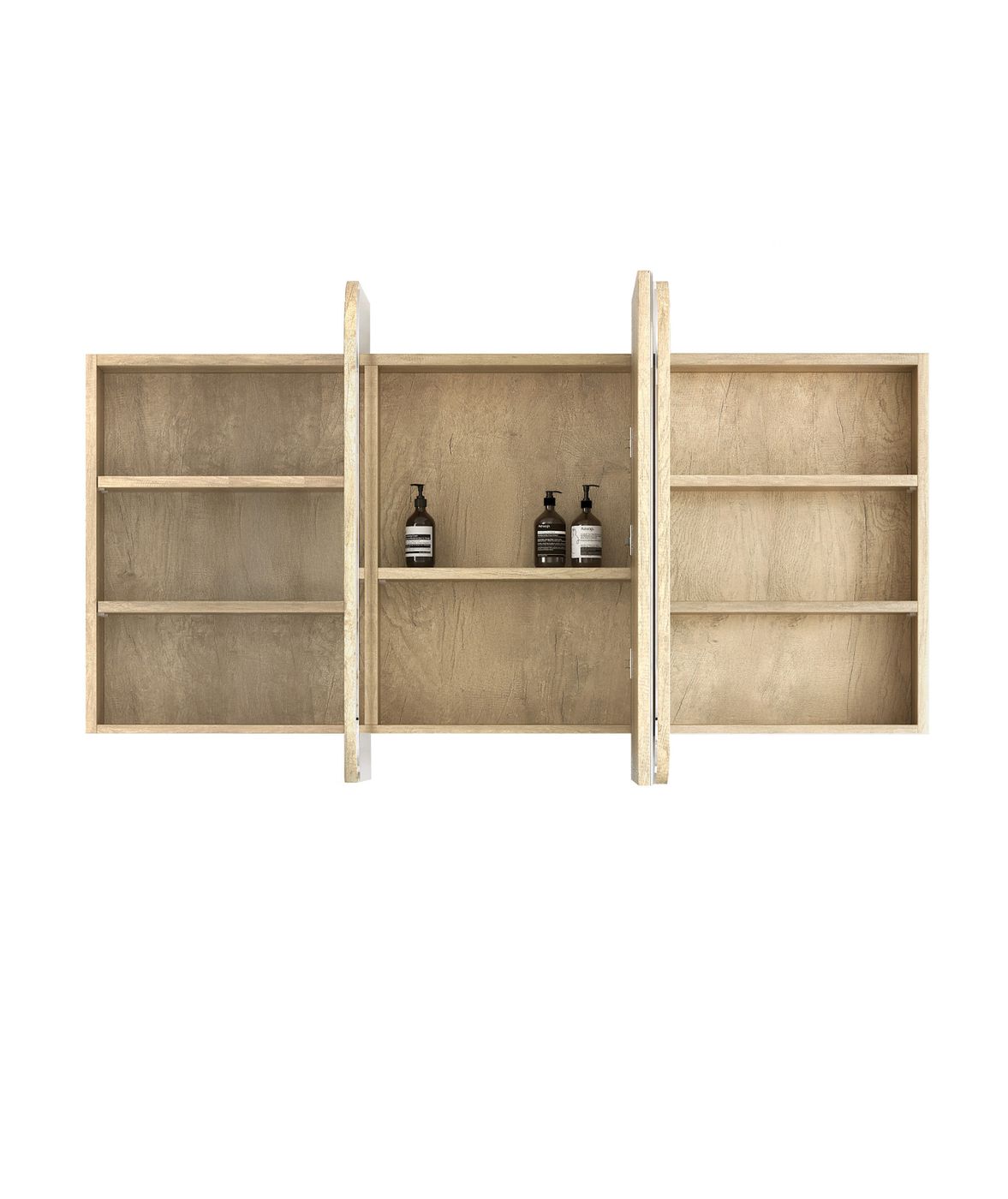 Newport 1500x750 Natural Oak Shaving Cabinet