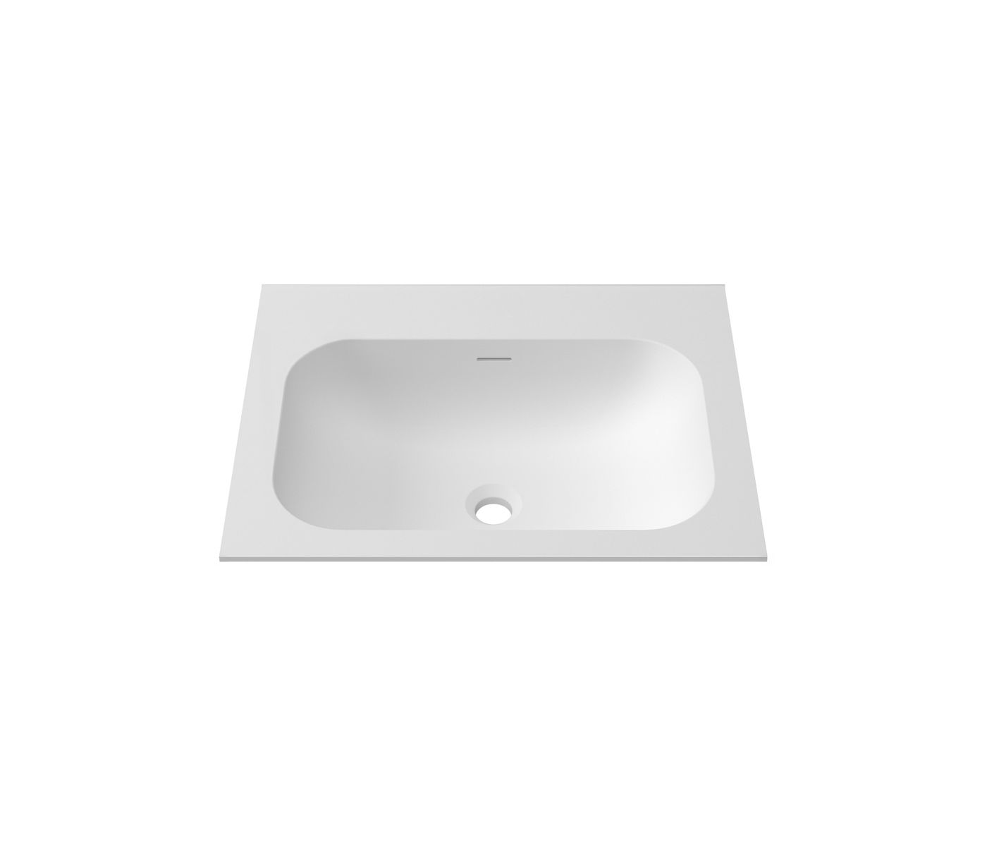 Chloe 600x465 Silk Matte White Top with Basin