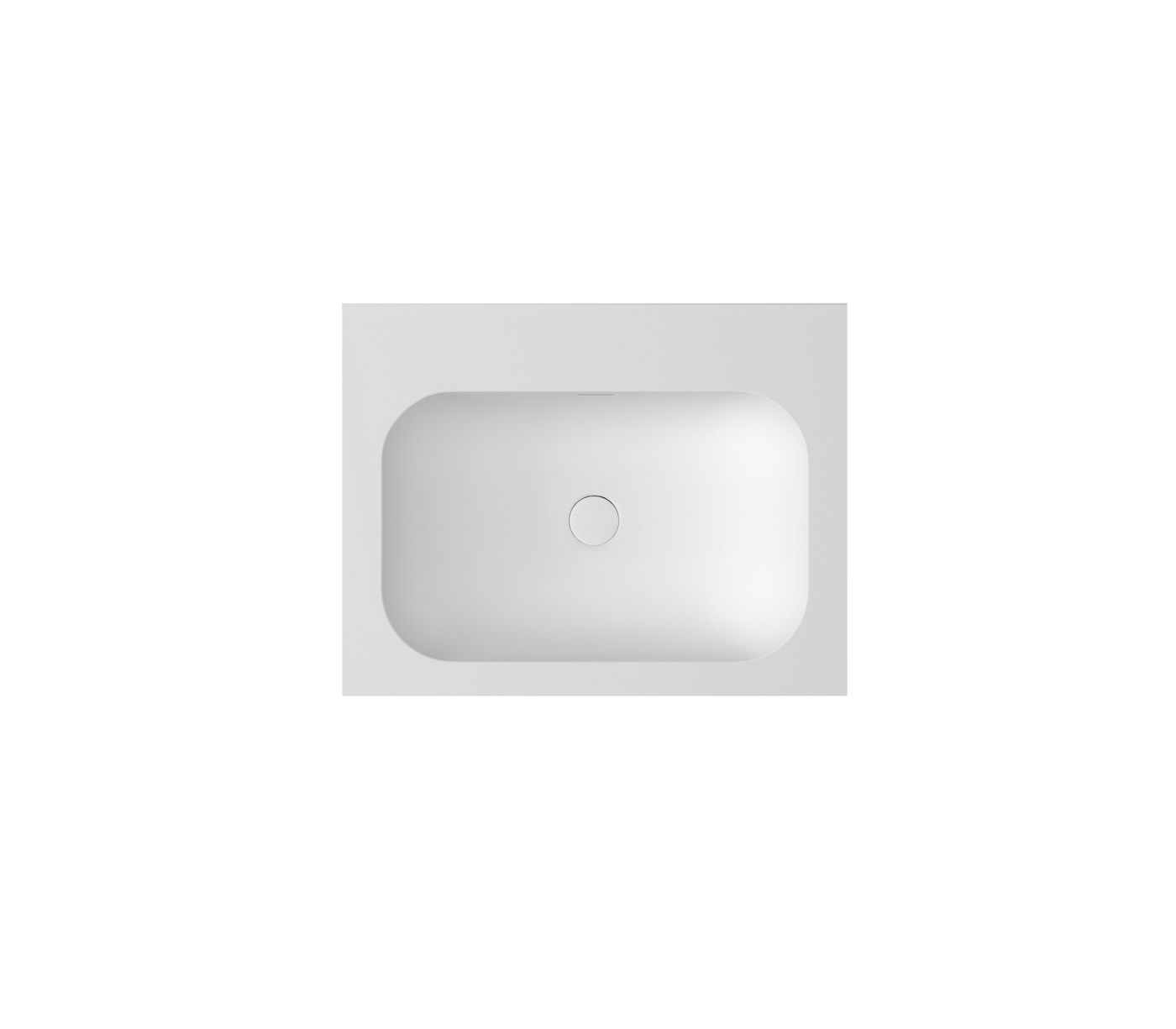 Chloe 600x465 Silk Matte White Top with Basin