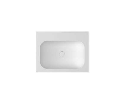 Chloe 600x465 Silk Matte White Top with Basin