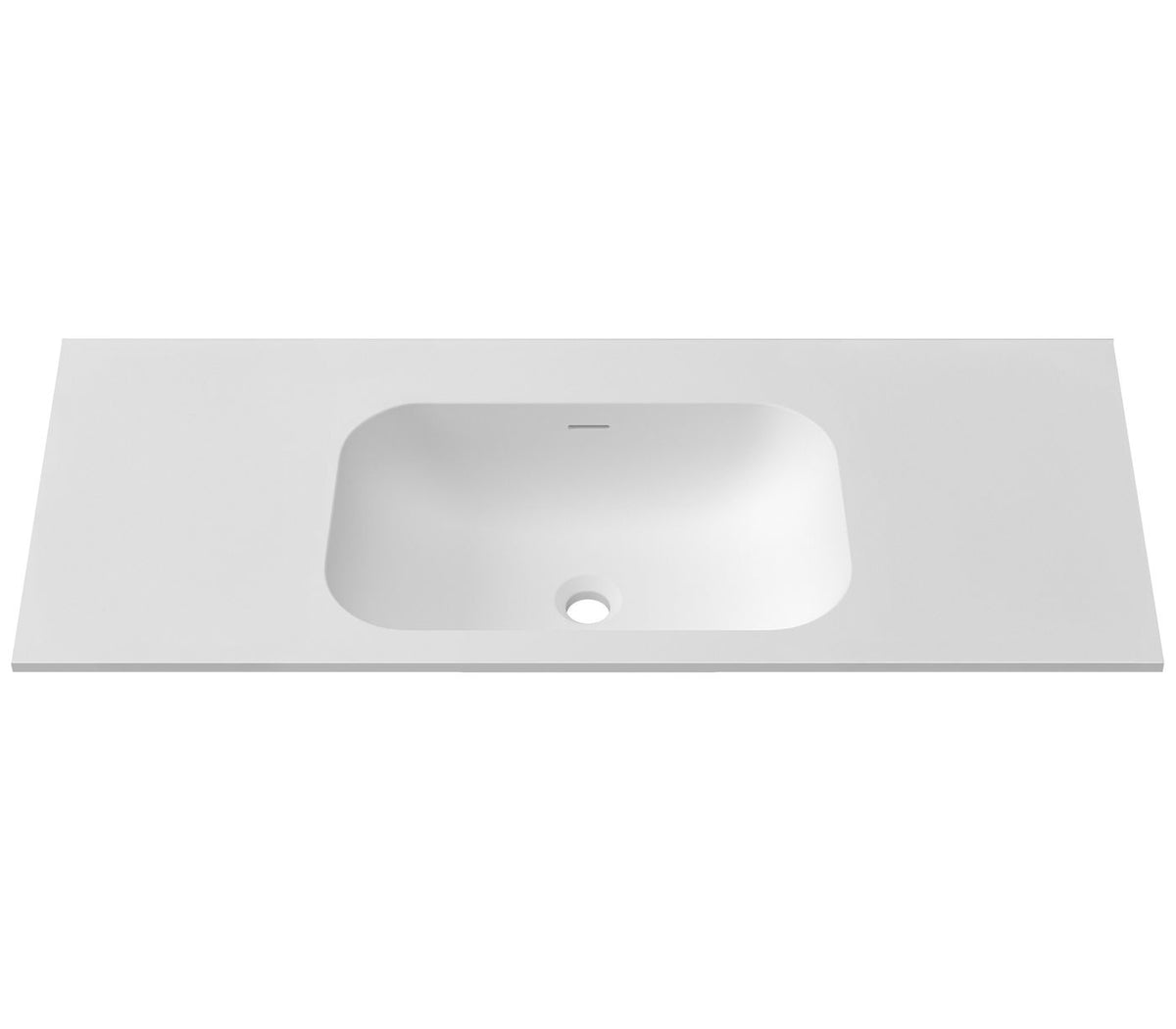 Chloe 1200x465 Silk Matte White Top with Basin