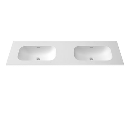 Chloe 1500x465 Silk Matte White Top with Basin