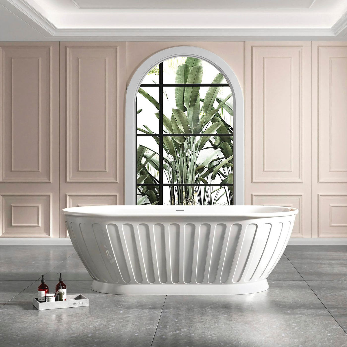 Attica Kensington 1700 Gloss White Bath with Overflow