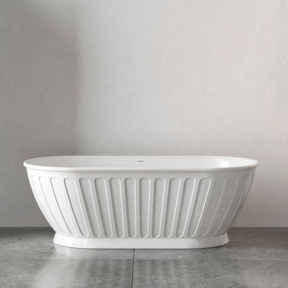 Attica Kensington 1700 Gloss White Bath with Overflow