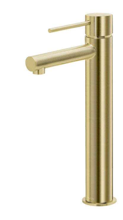 Roul Lead Free Tall Basin Mixer Brushed Gold