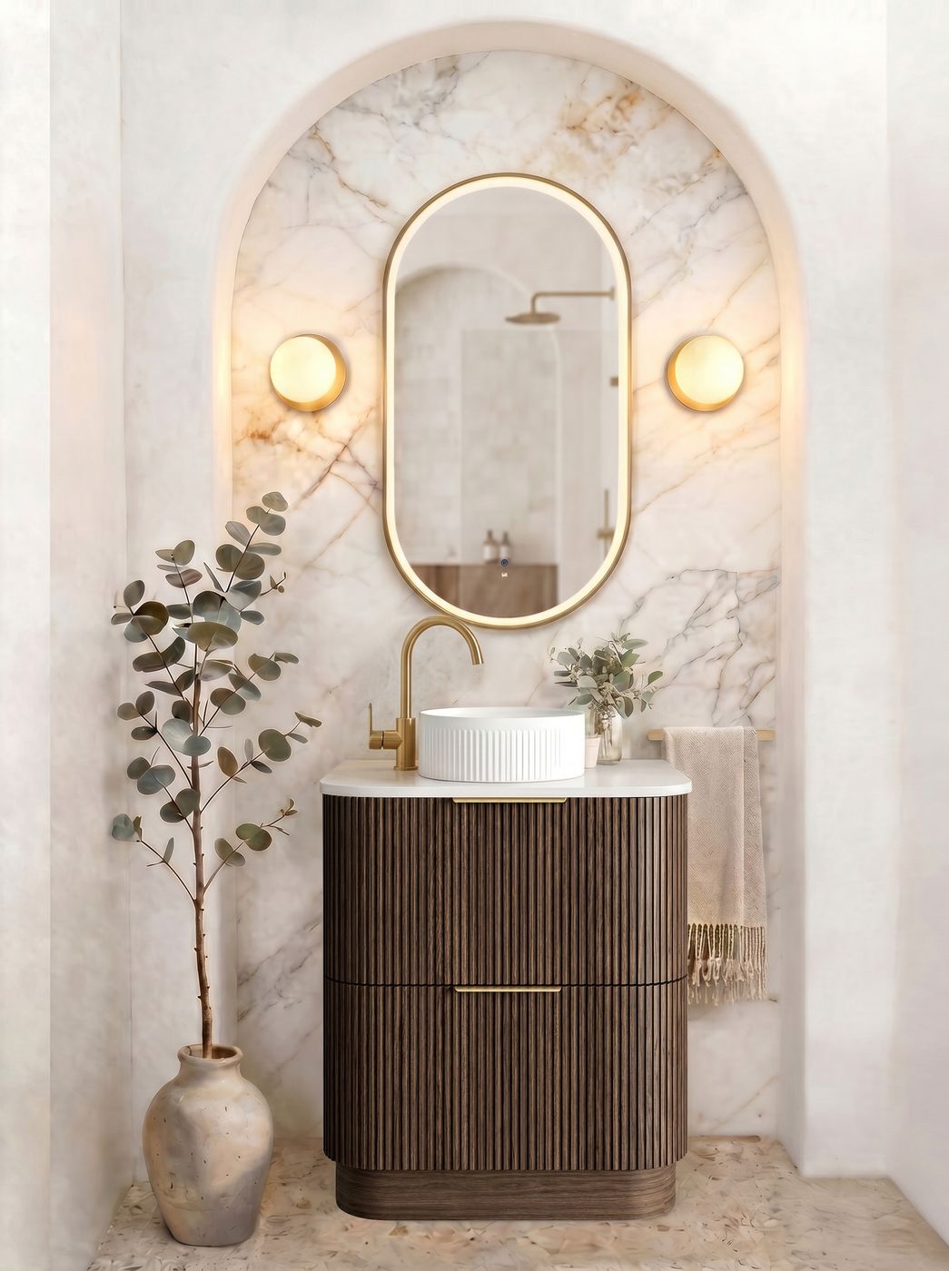 Havana 750mm Sable Walnut Floorstanding Cabinet