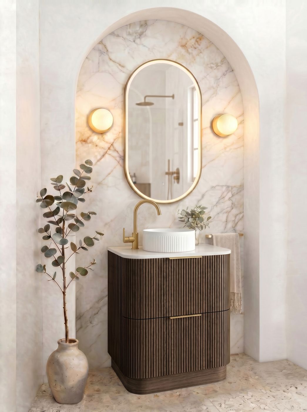 Havana 750mm Sable Walnut Floorstanding Cabinet