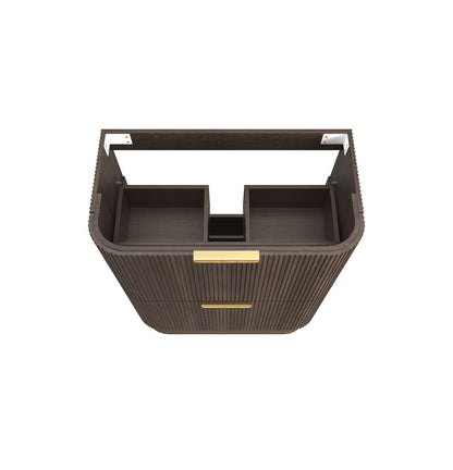 Havana 900mm Sable Walnut Floorstanding Cabinet