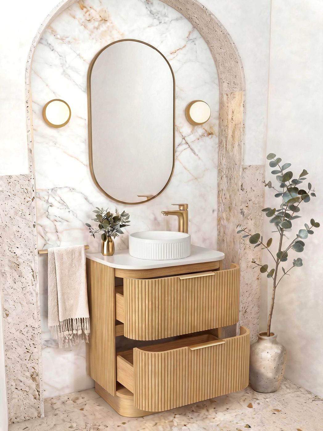 Havana 750mm Woodland Oak Floorstanding Cabinet