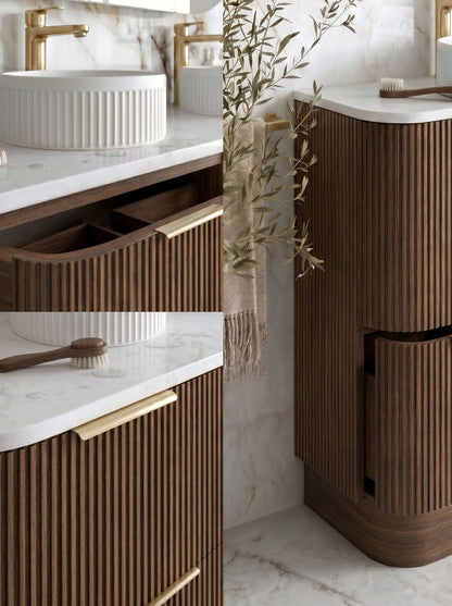 Havana 1800mm Sable Walnut Floorstanding Cabinet