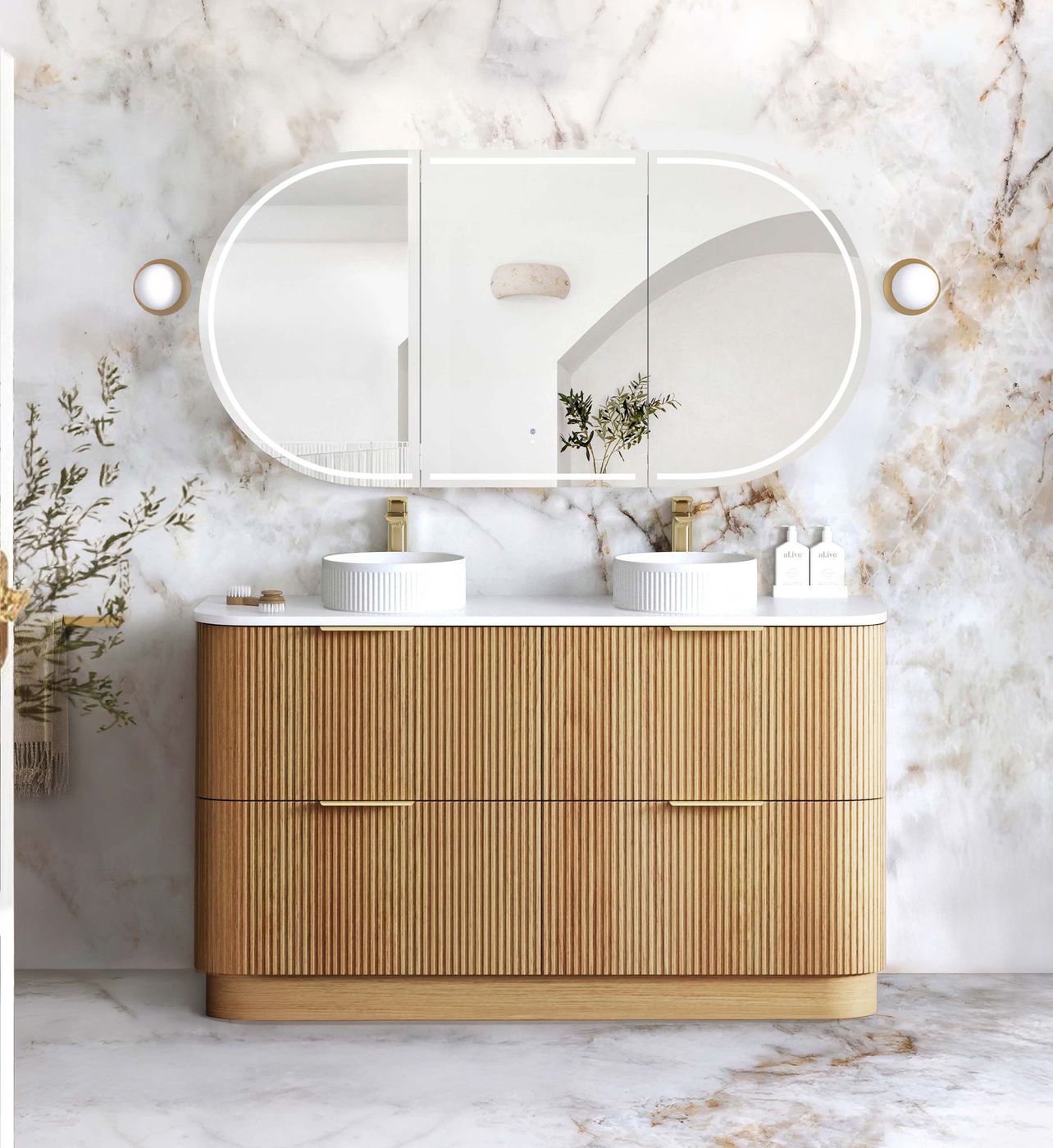 Havana 1500mm Woodland Oak Floorstanding Cabinet
