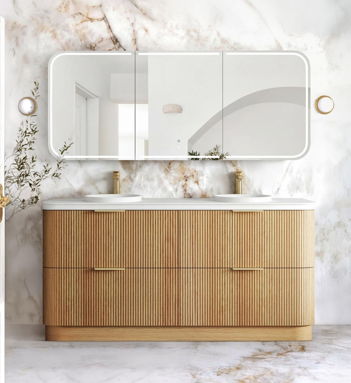 Havana 1800mm Woodland Oak Floorstanding Cabinet