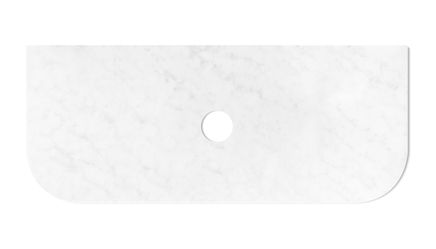 Havana 1200mm Woodland Oak Fluted Floorstanding Curve Vanity with Cloudy Carrara Top
