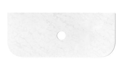 Havana 1200mm Woodland Oak Fluted Floorstanding Curve Vanity with Cloudy Carrara Top