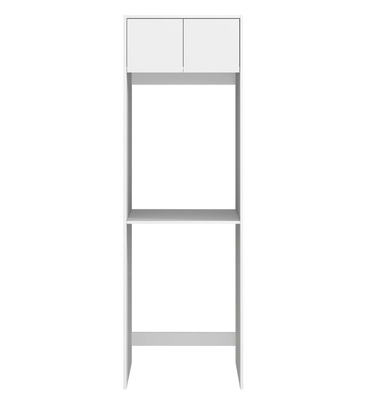 Laundry Kit 1305C Bondi Fluted White with Natural Carrara Marble Top with 12 O'clock Tap Hole cut out