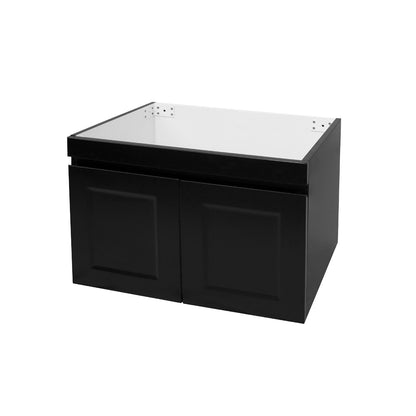 Hampton Mark II 600mm Satin Black Wall Hung Cabinet Only