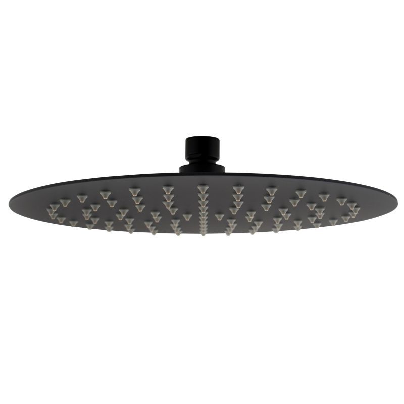 Vetto Shower Head Stainless Steel Round  250mm Matte Black
