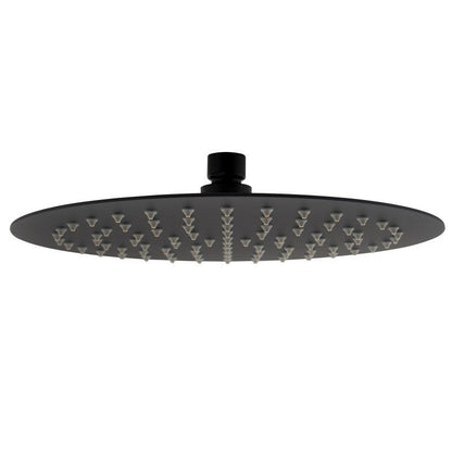 Vetto Shower Head Stainless Steel Round  250mm Matte Black