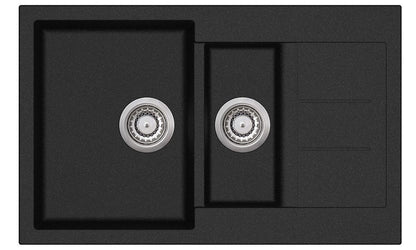 Granite Sink 1 & 1/2 Bowl Black
