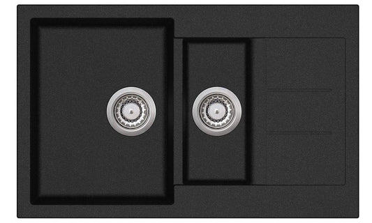 Granite Sink 1 & 1/2 Bowl Black