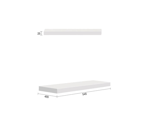 Noosa Fluted 547X424x25 Matte White Leg Panel