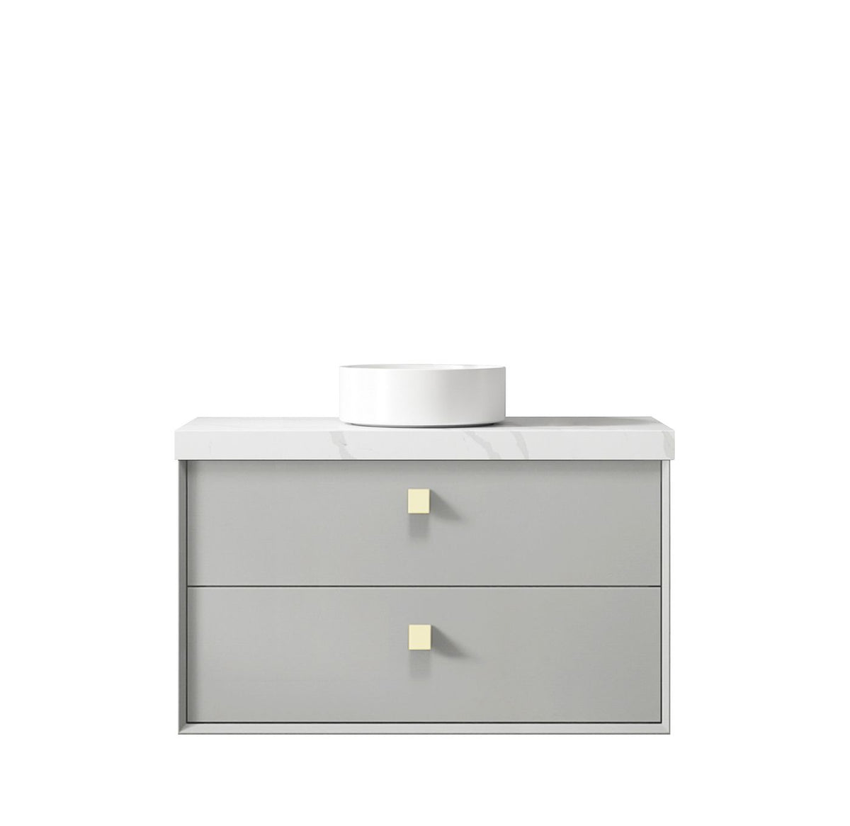 Boston 900mm Light Grey Wall Hung Cabinet Only