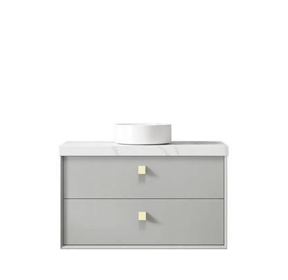 Boston 900mm Light Grey Wall Hung Cabinet Only