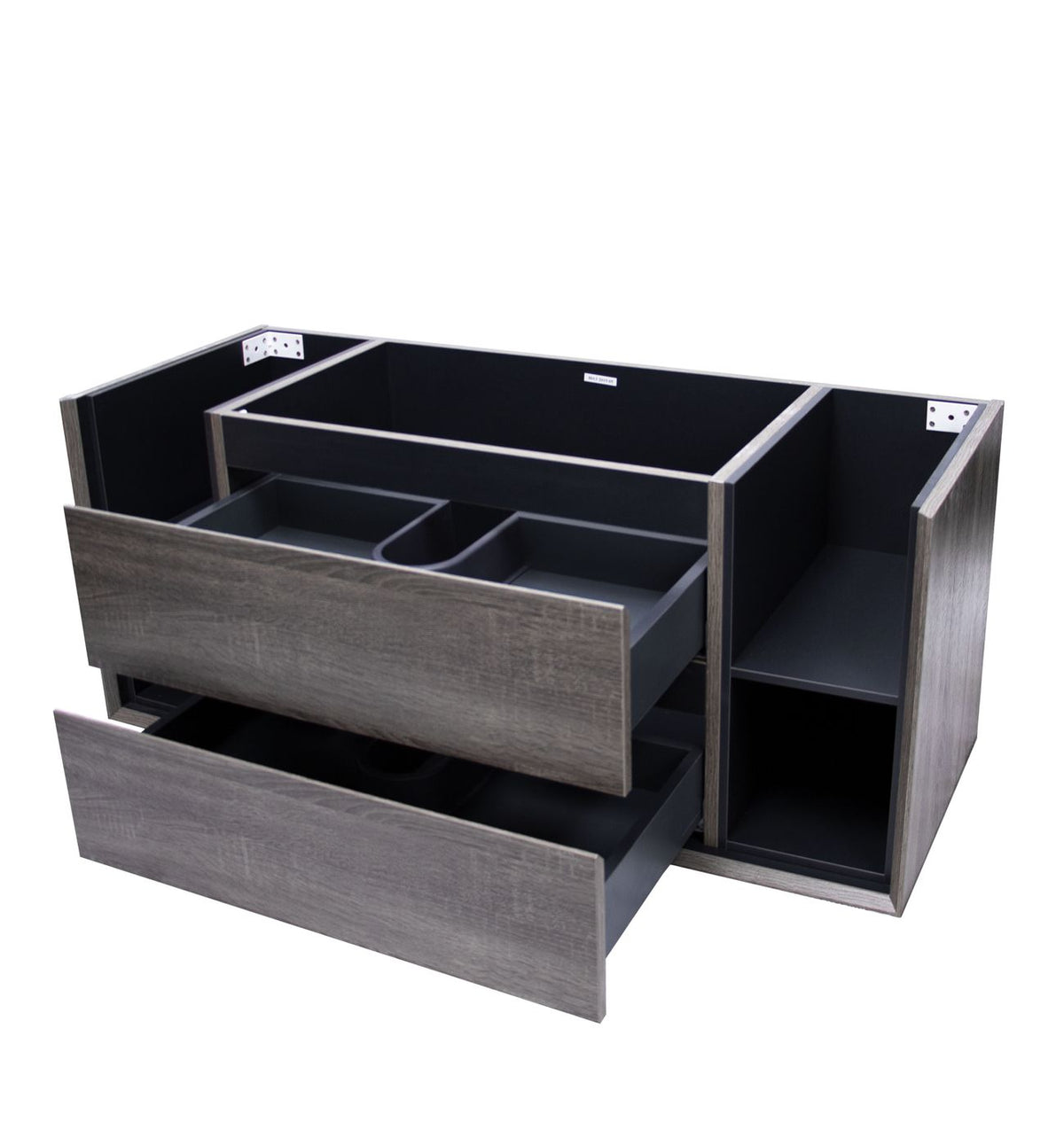 Maximo 1200mm Amazon Grey Wall Hung Cabinet Only Drawer & Shelves