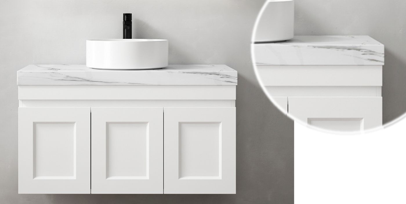 Rock Plate Stone 600x465x60 Mont Blanc - Above Counter 10 O'Clock Taphole