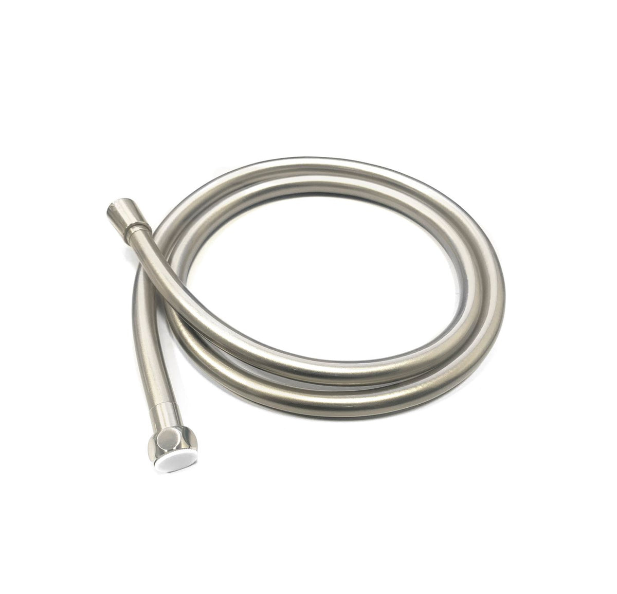 Pavia Compact Twin Shower with 200mm Round Head Brushed Nickel