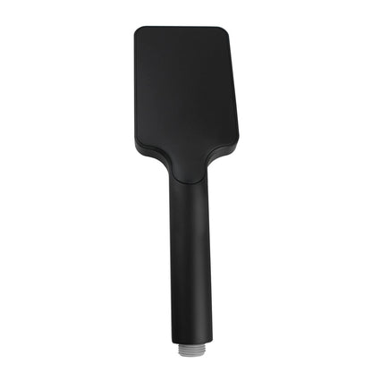 Taran 250mm Matte Black Twin Shower Half Rail Top Inlet Square