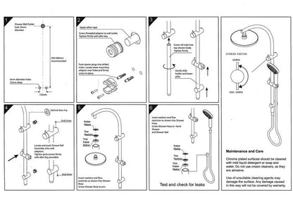INSPIRE PAVIA COMBO SHOWER SET WITH SINGLE HOSE TOP INLET GUN METAL