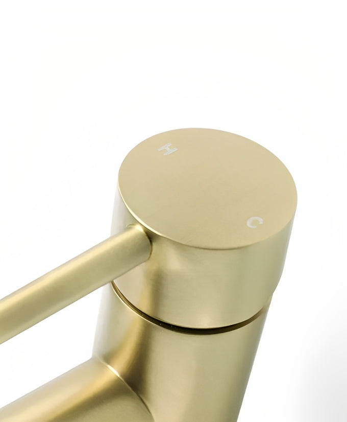 INSPIRE ROUL BASIN MIXER BRUSHED