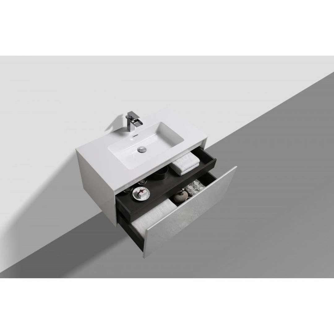 Belbagno Prado  750mm Wall Hung Vanity  750 X 480 X 450