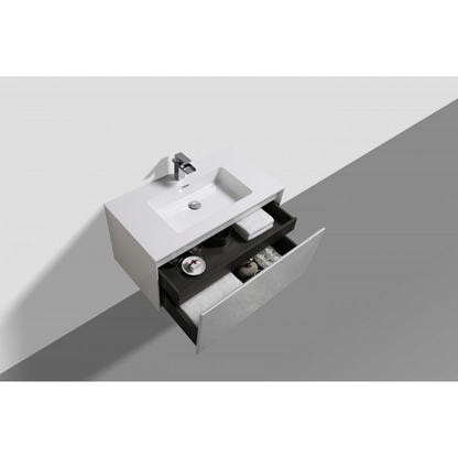 Belbagno Prado  750mm Wall Hung Vanity  750 X 480 X 450