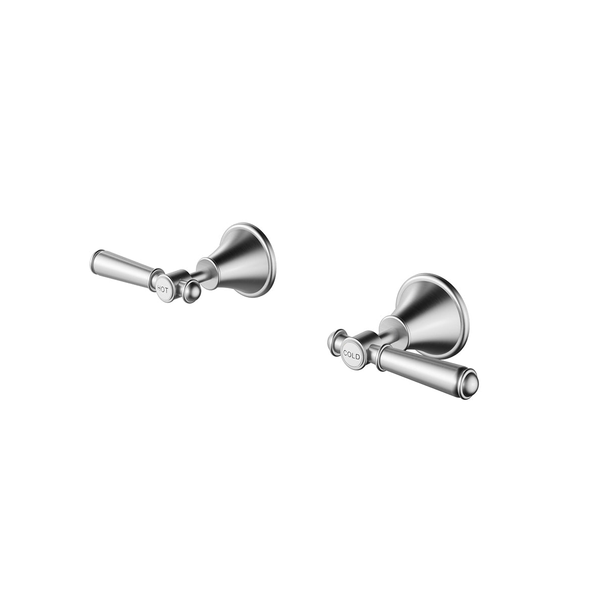 Clasico Wall Top Assemblies - Chrome / Ceramic Handle