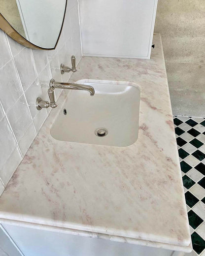 Fino Large 55 x 41 Under Counter Fireclay Basin - Matte White