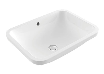 Fino Large 55 x 41 Under Counter Fireclay Basin - Gloss White