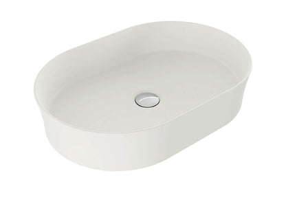 Fino 55 x 38 Matte White Above Counter Fireclay Basin