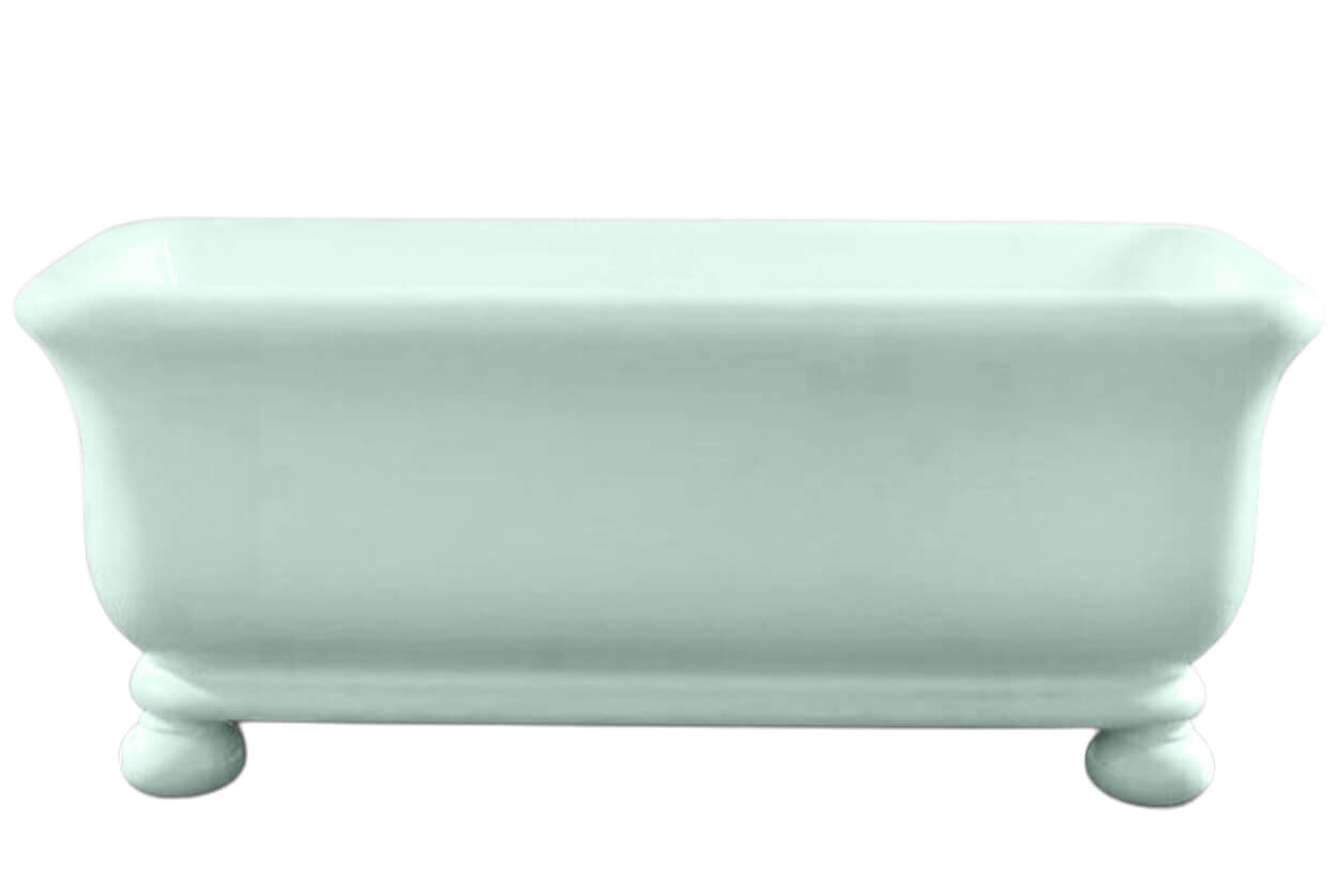 Kirkham 180 x 84 TitanCast Solid Surface Freestanding Bath with Ball Feet - Special Finish